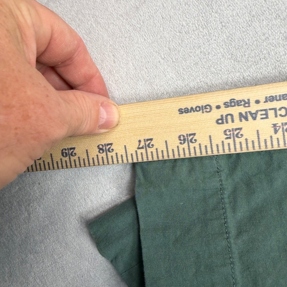 J.Crew Wide Leg Pants Women 30P Green High Rise Utility Patch Pocket Petite - Picture 8 of 11